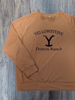 Yellowstone Dutton Ranch Burnt Orange Long-Sleeve Shirt